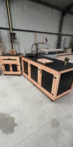 Modules cuisine extérieure interchangeables